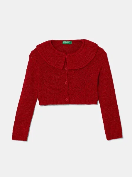 United Colors of Benetton Дитячий кардиган з домішкою вовни