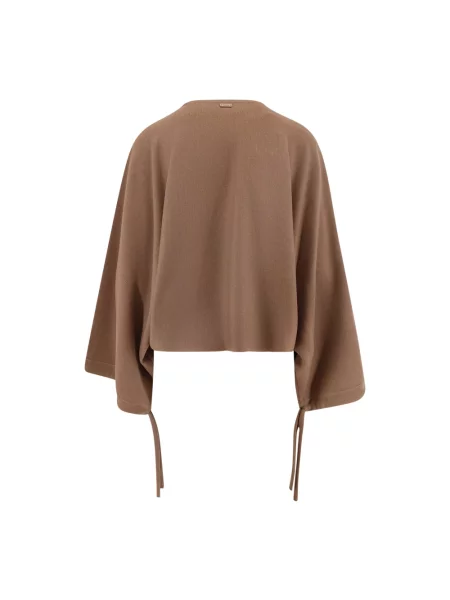 Sweter Max Mara wełniany brązowy