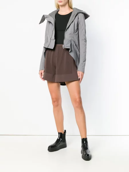 Πλεκτά σορτς Rick Owens καφέ