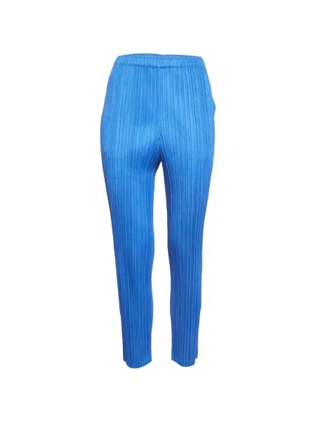 Nohavice Pleats Please Issey Miyake modrá