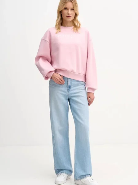 Tommy Hilfiger bluza z nadrukiem różowy