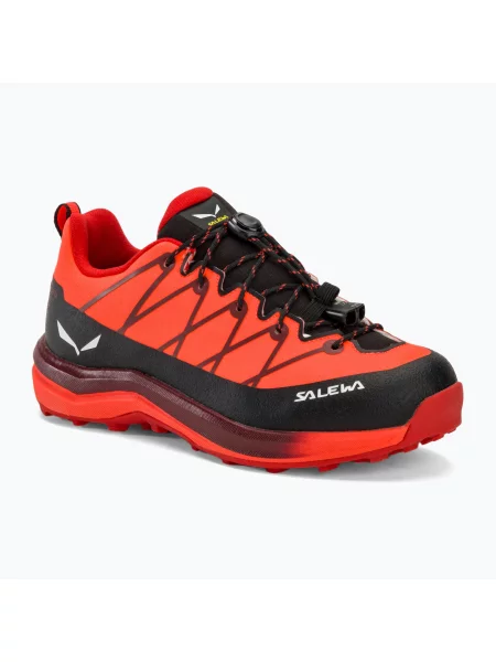 Дитячі трекінгові черевики Salewa Wildfire 2 Ptx fluo coral.syrah червоні
