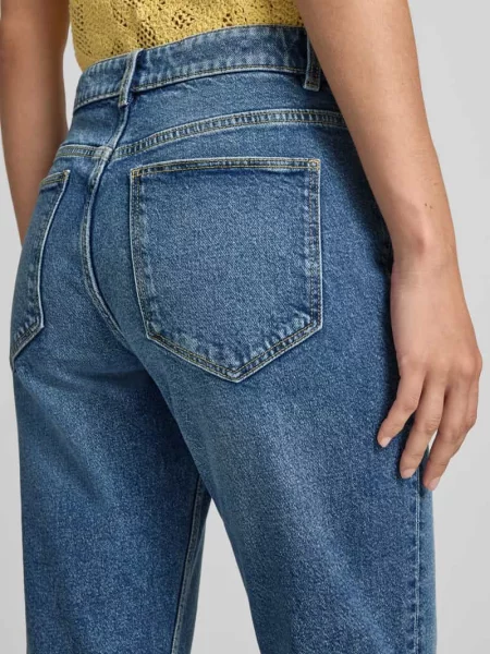 Jeansy w skróconym kroju z listwą guzikową Jake*s Casual niebieskie