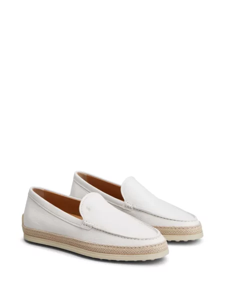 Pantofi loafer Tod's din piele alb