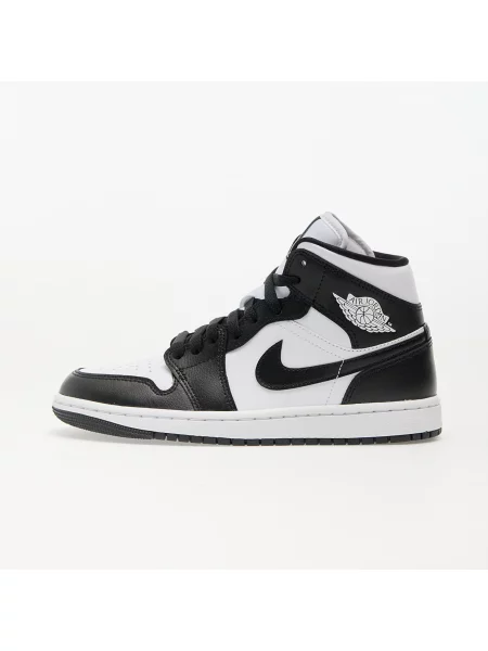 Sneakers Air Jordan 1 Mid White/ Black-White EUR alb