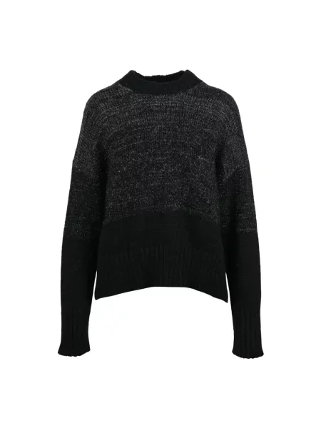 Sweter Alpha Studio wełniany czarny