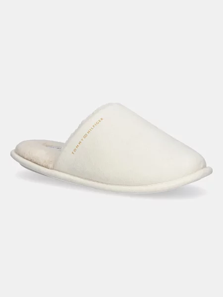 Пантофи Tommy Hilfiger TH SOFT HOUSE SHOE бяло