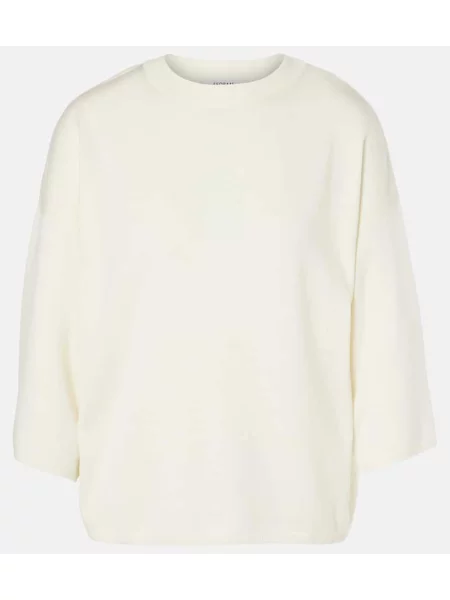 Top Fforme wełniany biały