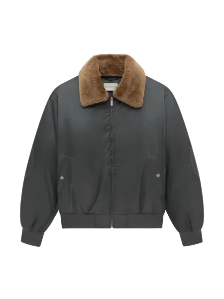Kurtka bomber Drole De Monsieur z futerkiem szary