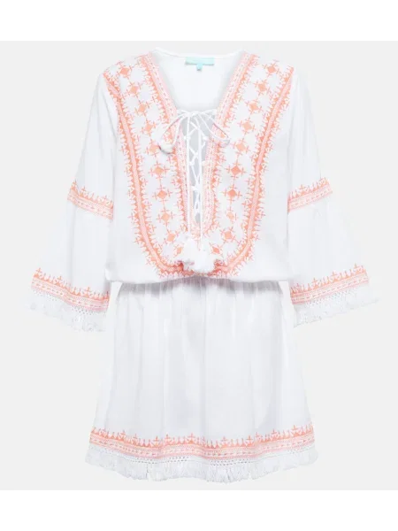 Rochie Melissa Odabash cu broderie de in