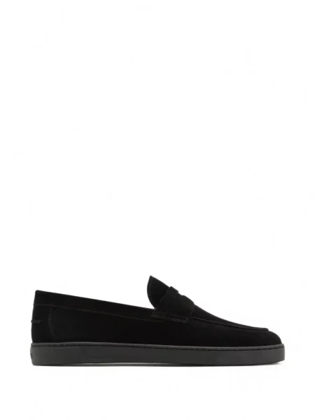 Pantofi loafer Magnanni din piele de căprioară negru