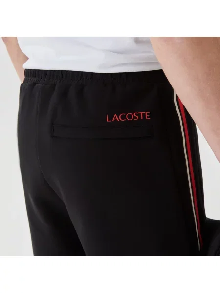 Lacoste Szorty Z Nadrukiem Slim Fit czarne