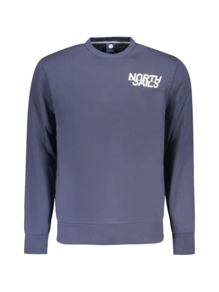 Pulover North Sails cu imagine cu decolteu rotund albastru