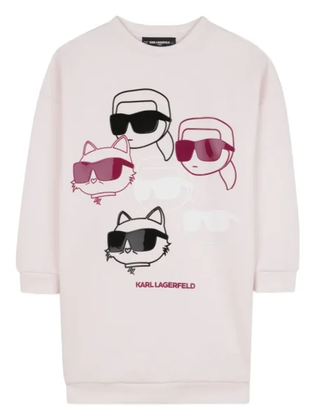Sukienka dziecięca Karl Lagerfeld różowa