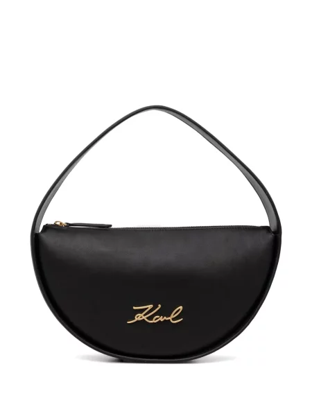 Shopper kabelka Karl Lagerfeld s autogramem černá