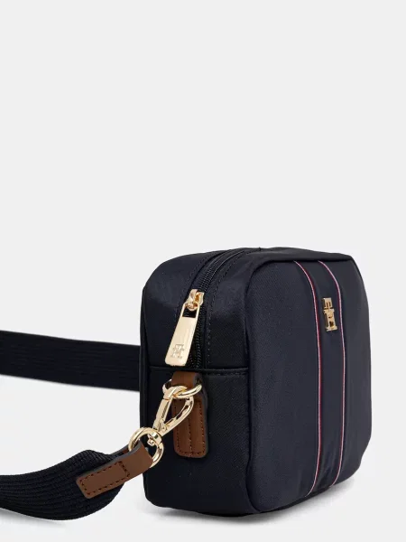 Tommy Hilfiger Geantă poștaș POPETTE cu adaos de piele albastru