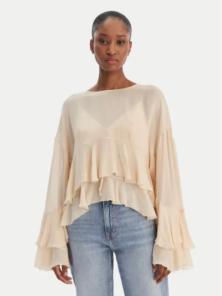 BOSS Bluză Bleja bej