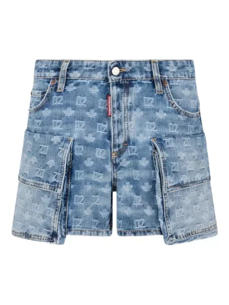 Pantaloni scurți din denim Dsquared2 albastru
