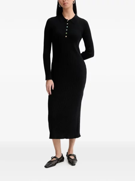 Rochie midi Ps Paul Smith până la genunchi de costum negru