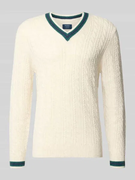 Sweter z dzianiny z dodatkiem wełny Mcneal