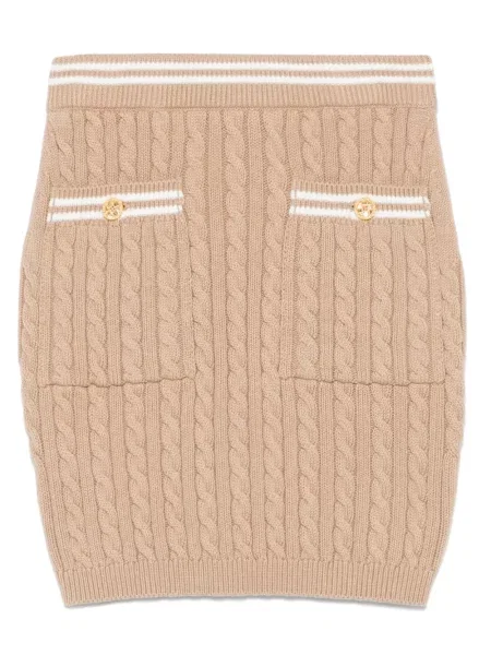 Mała mały spódnica mini Alessandra Rich brązowa