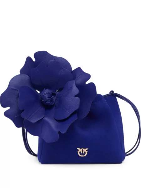 Geantă plic Pinko cu model floral albastru