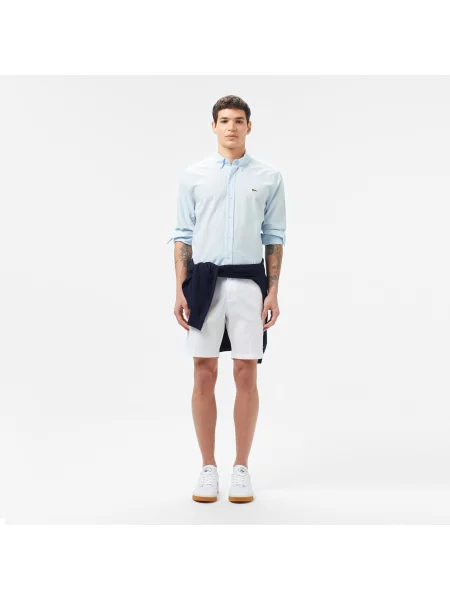 Lacoste Koszula Button-Down Slim Fit Jasnoniebieska niebieski