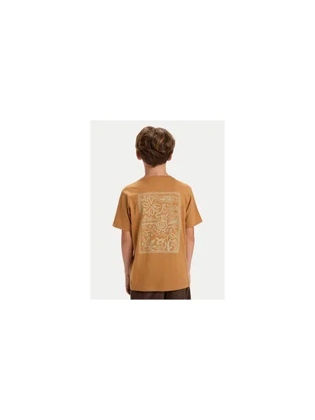 Quiksilver Póló Hw Snaky Ways Regular Fit barna