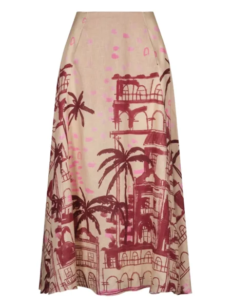 Fustă midi Johanna Ortiz până la genunchi