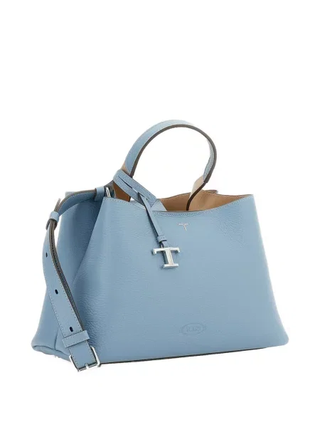 Geanta de piele Tod's din piele albastru