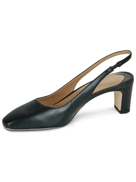 Pantofi cu toc Lauren Ralph Lauren slingback din piele negru