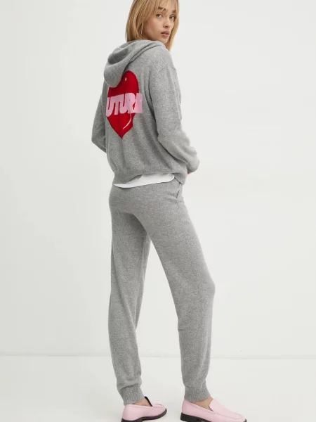 Светр з кашеміру FROM FUTURE легкий сірий