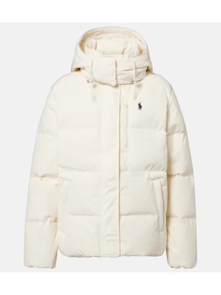 Matlasat geacă cu puf Polo Ralph Lauren alb