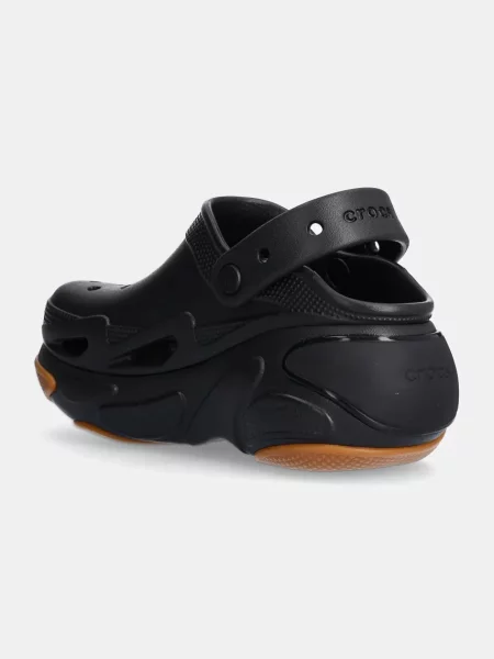 Шлепанцы Crocs на платформе черные