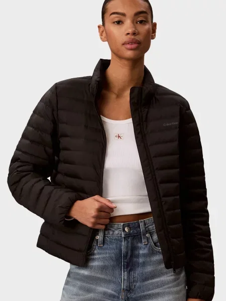 Короткий компактний пуховик Calvin Klein чорний