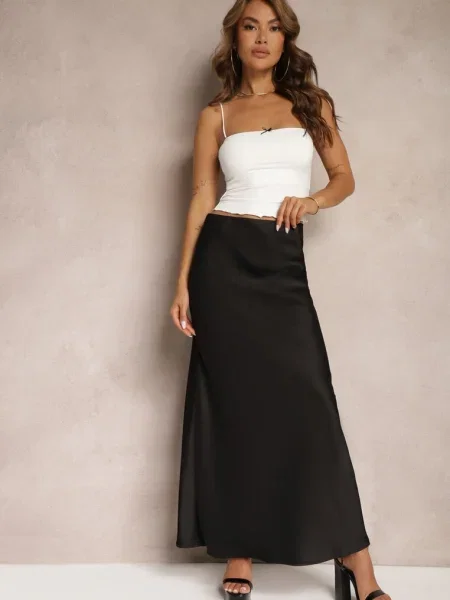 Maxi fusta maxi Other cu talie înaltă negru