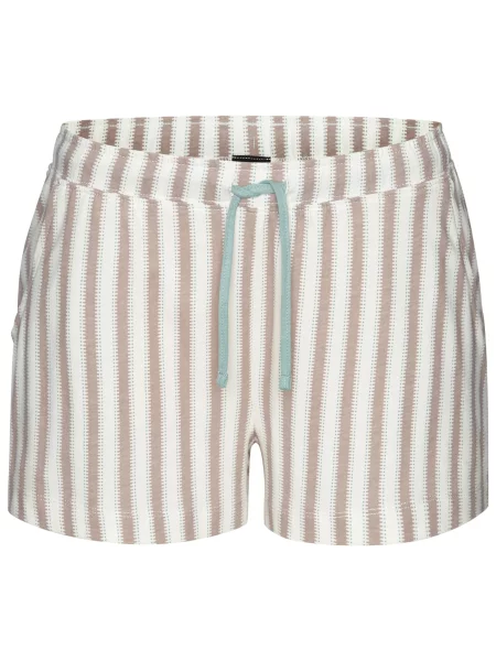 VIVANCE by LASCANA Pantaloni de pijama azuriu / maro cappuccino alb