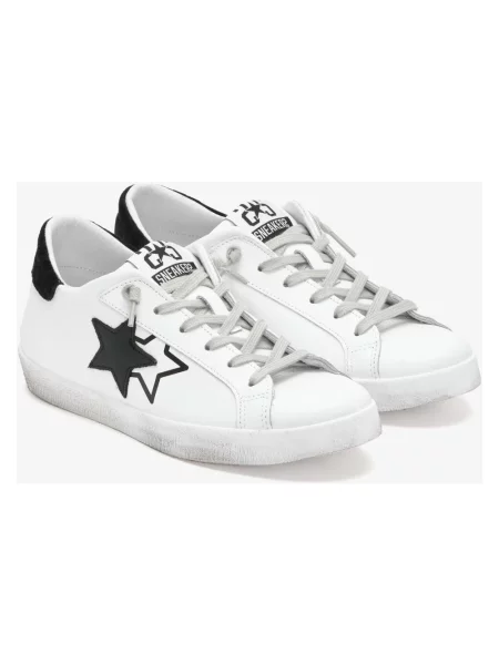 Sneakersy 2star zamszowe białe