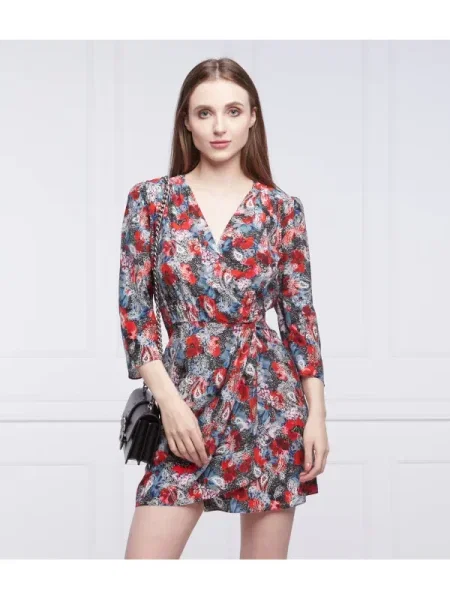 The Kooples De mătase rochie roșu