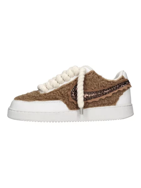 Sneakersy Seddys brązowe