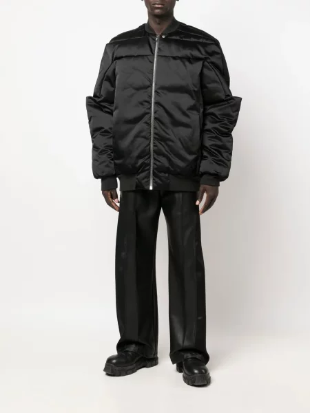 Pūkinė striukė Rick Owens juoda