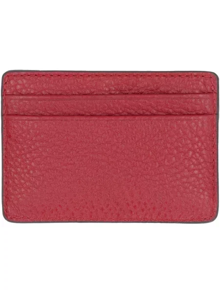 MICHAEL Michael Kors etui na karty skórzane czerwony
