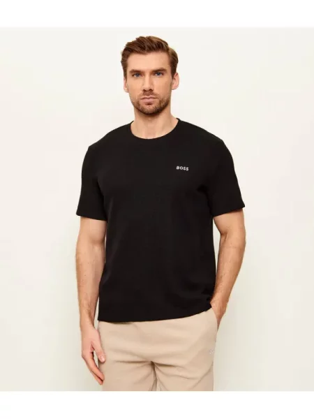 Boss Bodywear Tricou Waffle negru