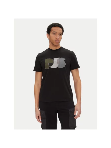 Parajumpers T-Shirt Leland Regular Fit μαύρο