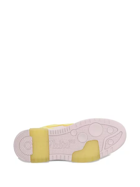 Sneakerși Off-white cu aplicații business alb