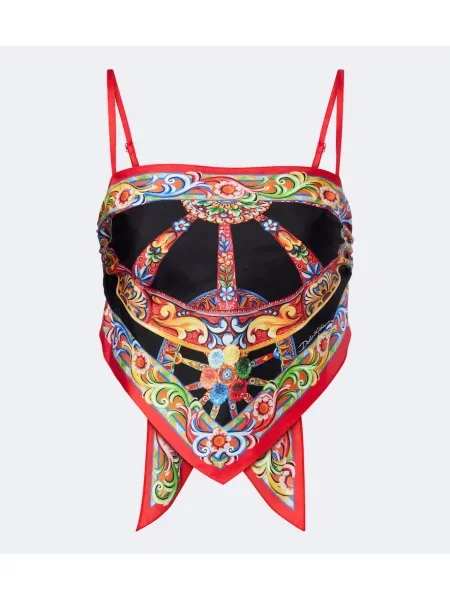 Decupat top Dolce&gabbana de mătase