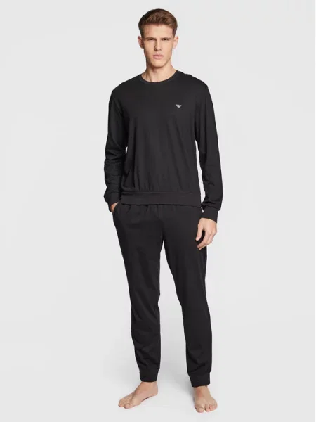 Pižama Emporio Armani Underwear črna
