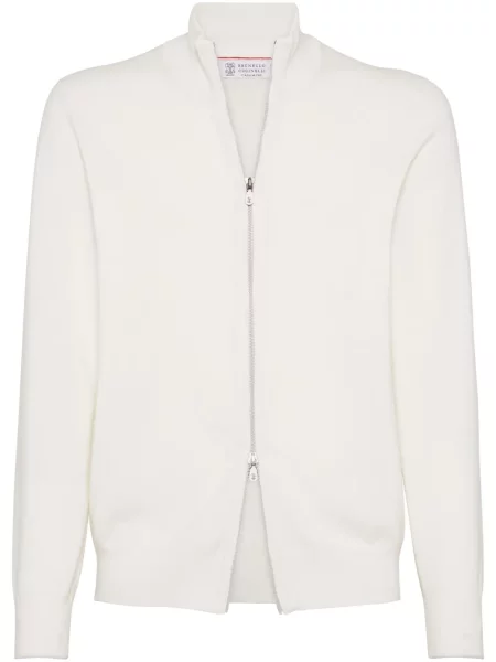 Kardigan Brunello Cucinelli biały