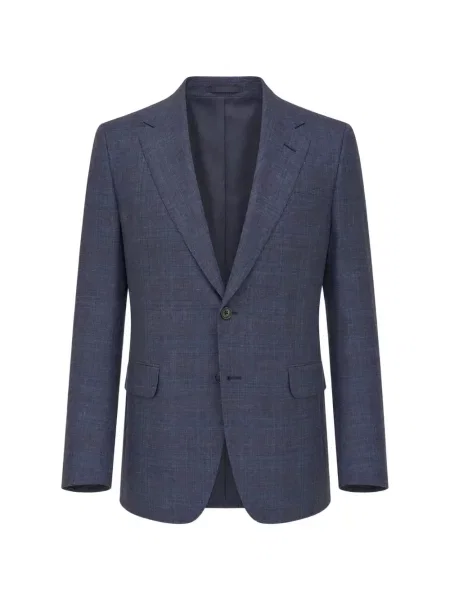 Sacou Zegna în carouri albastru