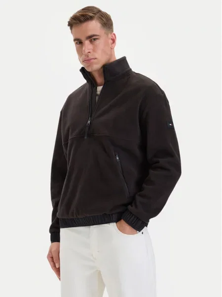 Tommy Hilfiger Polár kabát fekete